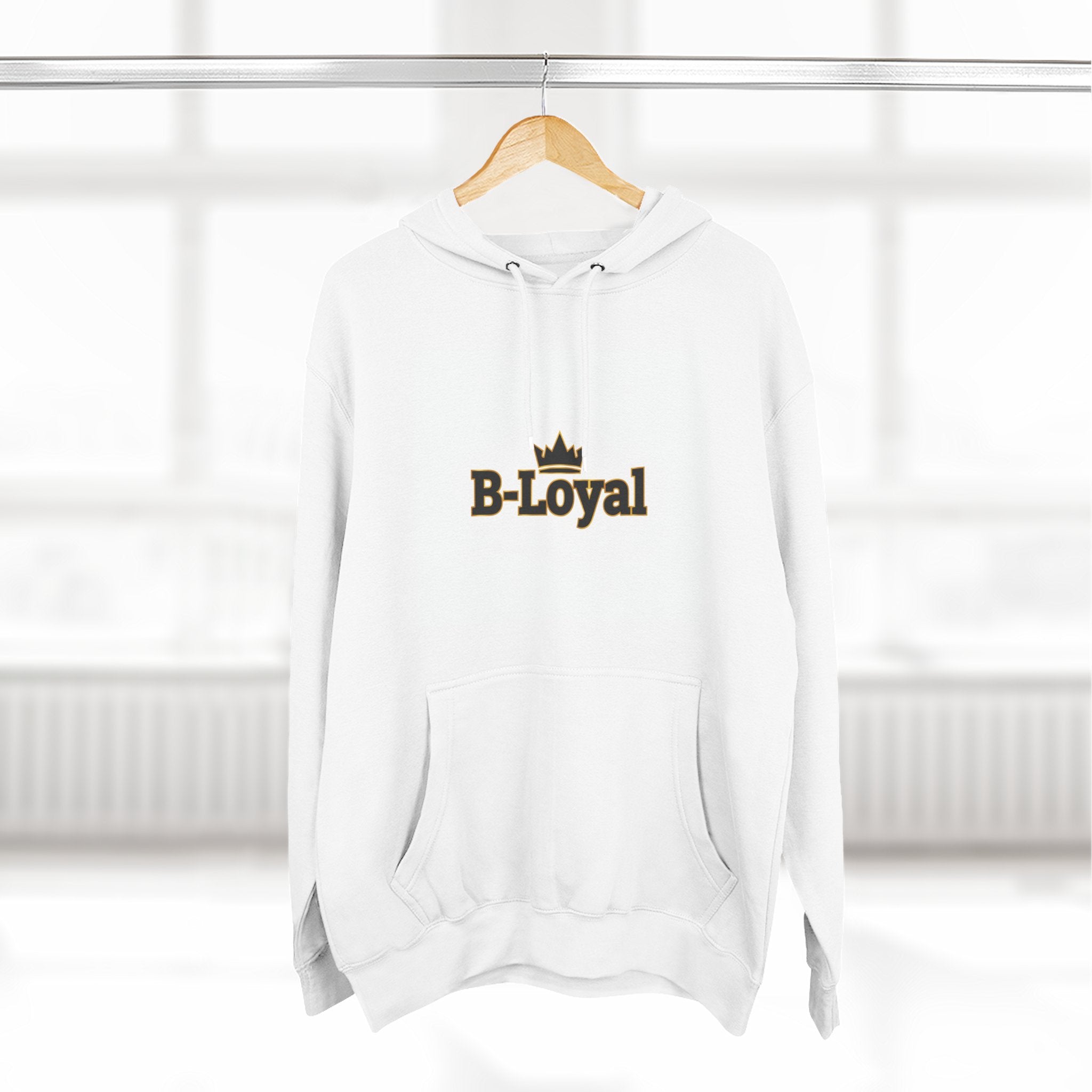 B-Loyal Crown Hoodie — Minimal Logo Fleece Pullover
