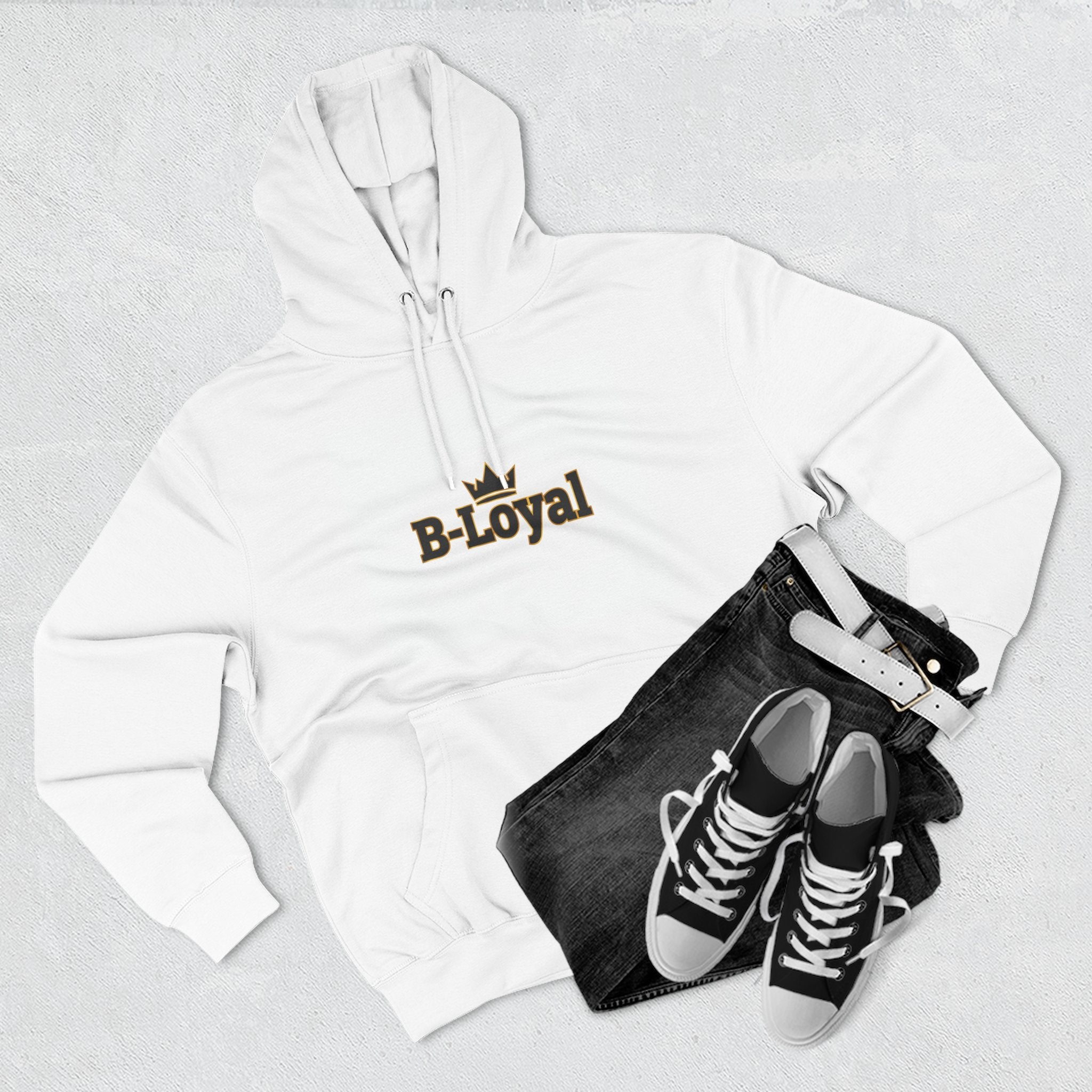 B-Loyal Crown Hoodie — Minimal Logo Fleece Pullover